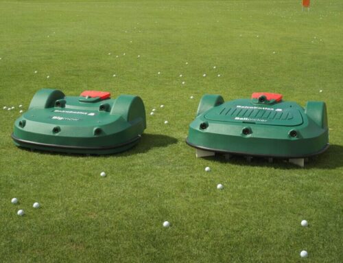 Vi tester robotklipper på Driving Range